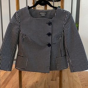 Ann Taylor Size 4 Petite Polka Dot Jacket